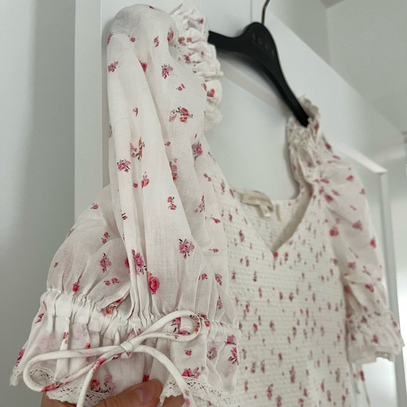 LoveShackFancy smocked mini dress - Picture 6 of 8